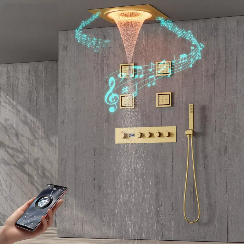 Home In Bathroom - Juego de Ducha LED Inteligente con