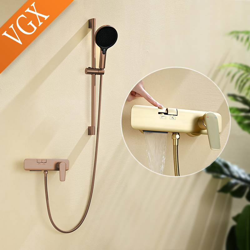Home Bathroom Faucets - Juego de ducha simple VGX con