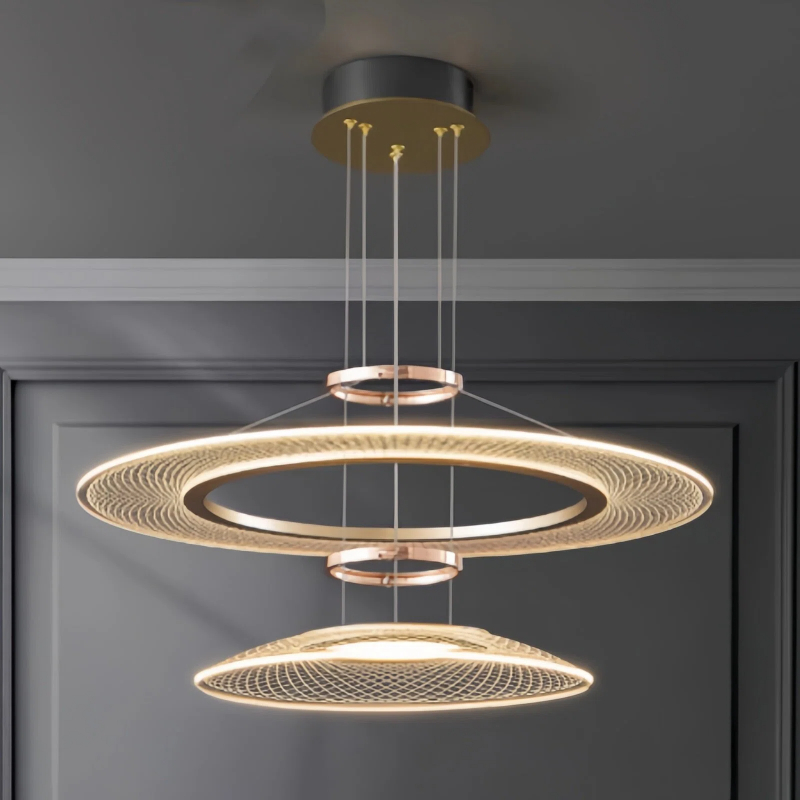 Home Bathroom Lighting Design - Lámpara de Araña LED Moderna Minimalista