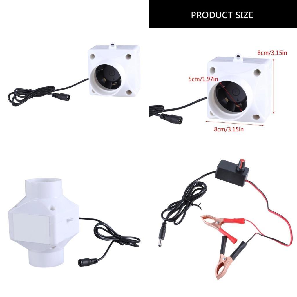 Home Bathroom Extractor Fan - Extractor aire 652F 12V para hogar,