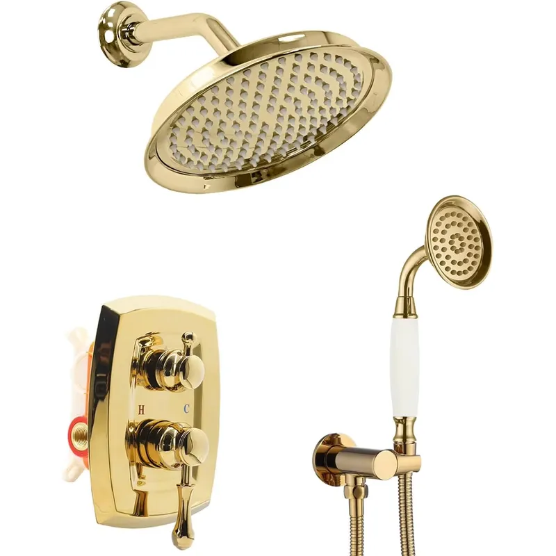 Shower Head Rain - Juego de grifería de ducha antiguo