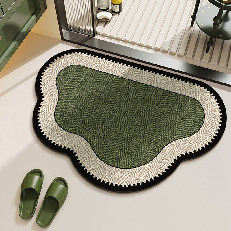 Zara Home Bathroom Mat - VIKAMA-alfombrilla de baño antideslizante de mármol,