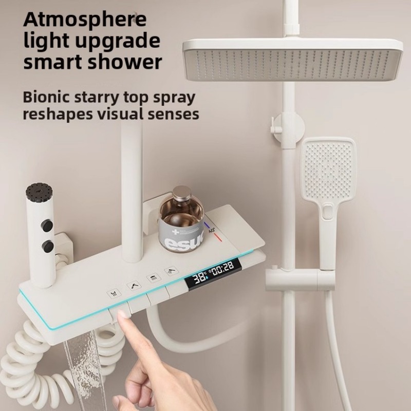 Shower Head Rain - Juego de ducha termostático para baño,