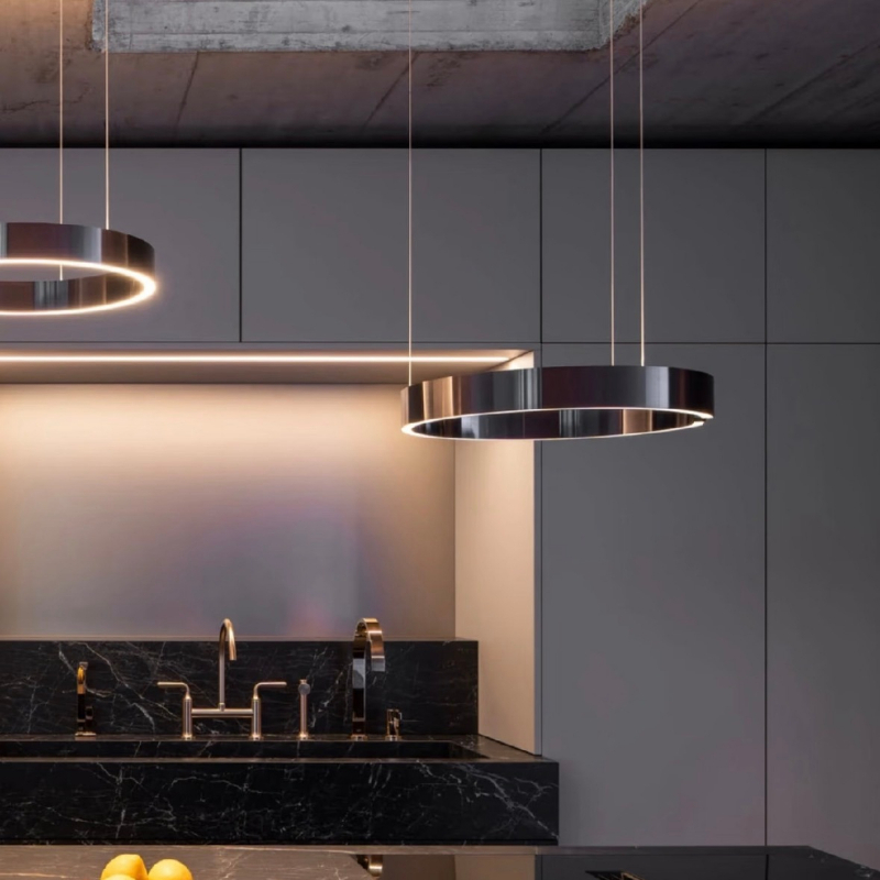 Lámpara Colgante LED Circular  - Home Bathroom Lighting Design reseña y precio