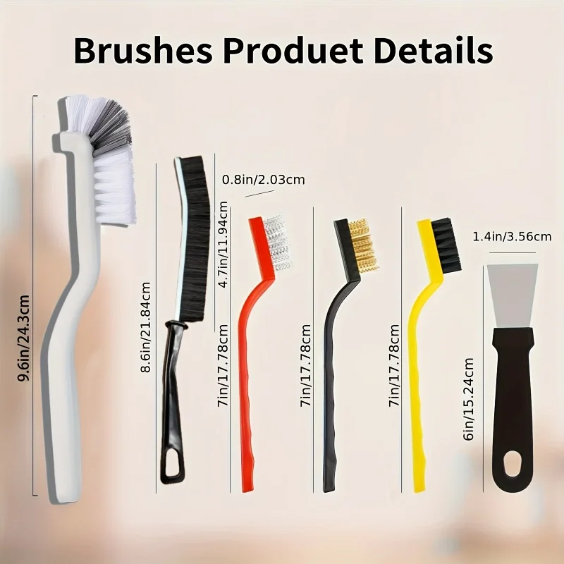 Juego de cepillos de limpieza  - Home Bathroom Cleaning Kit reseña y precio