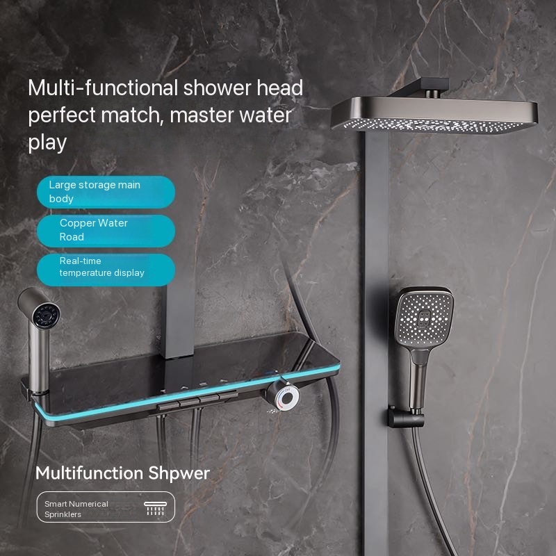 Juego de Ducha Completo con Lu - Shower Head Rain reseña y precio