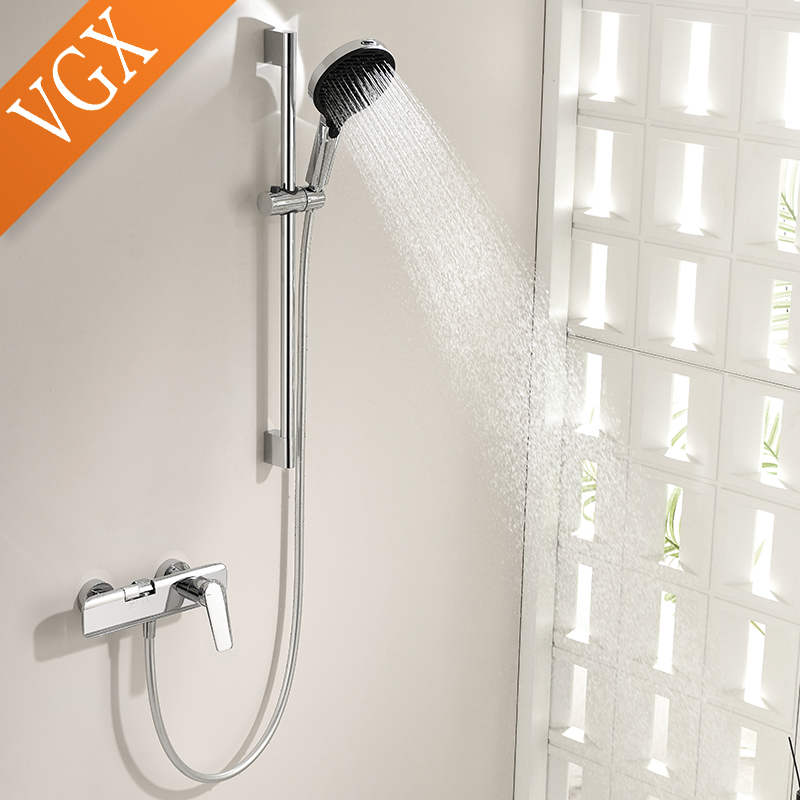 Juego de ducha simple VGX con  - Home Bathroom Faucets reseña y precio