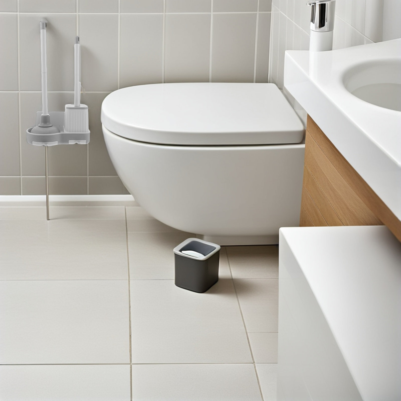 1 Juego de Cepillo de Inodoro  - Home Bathroom Cleaning Kit reseña y precio