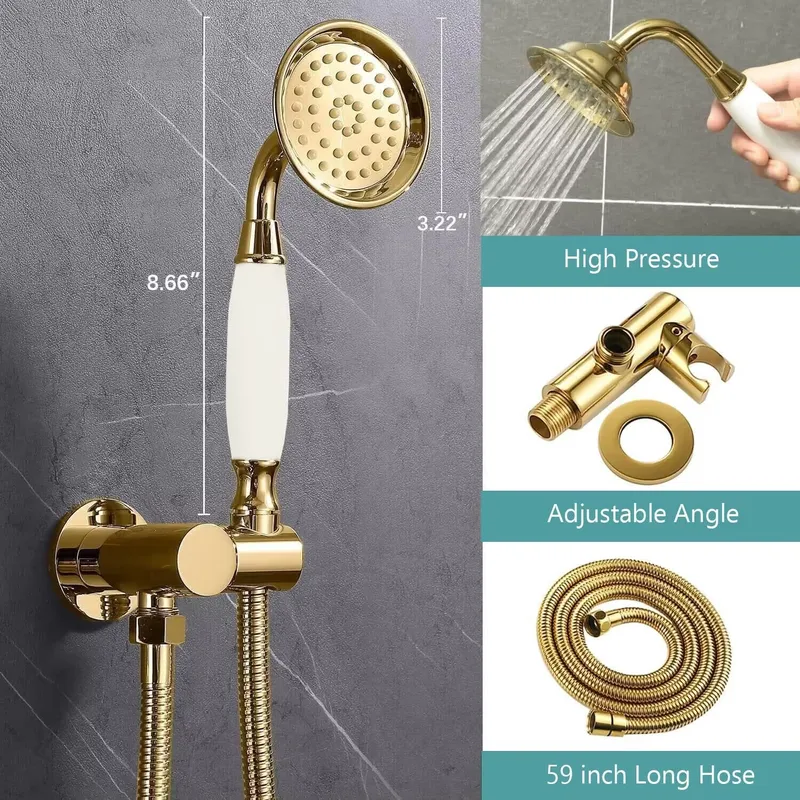 Juego de grifería de ducha ant - Shower Head Rain reseña y precio