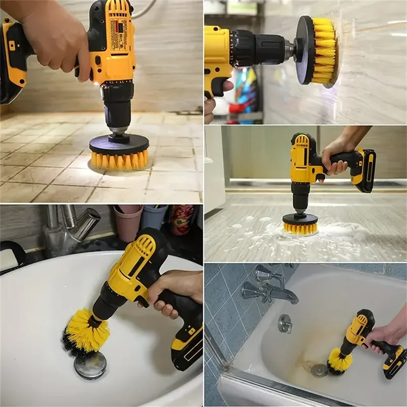 Juego de 3 cepillos de limpiez - Home Bathroom Cleaning Kit reseña y precio