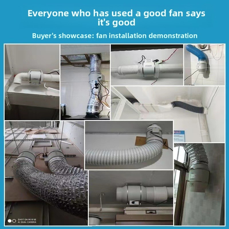 Extractor de Aire Potente de 8 - Home Bathroom Extractor Fan reseña y precio