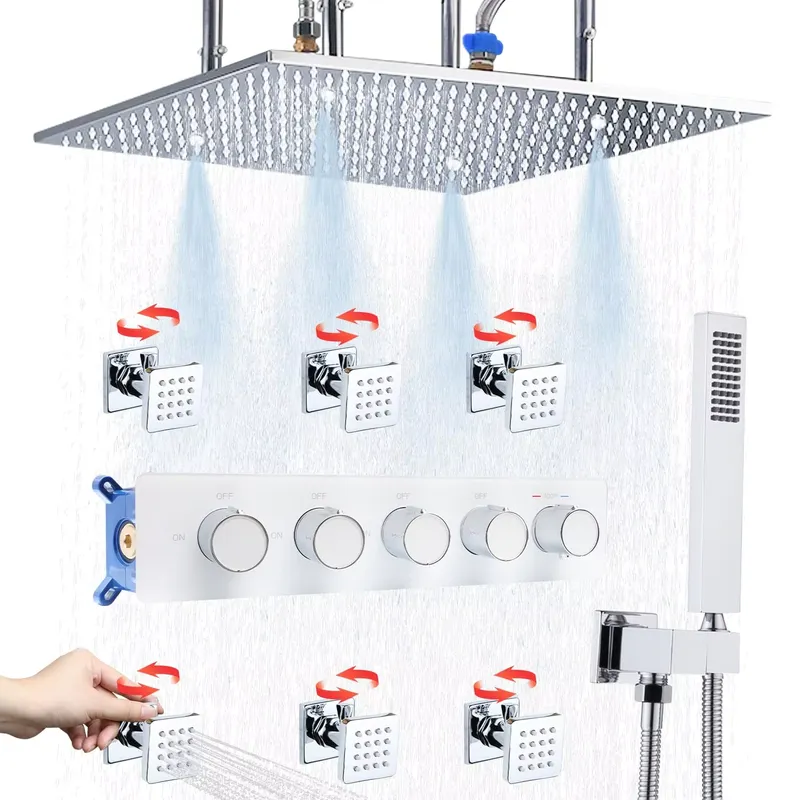 Juego de Ducha Completo con Ca - Shower Head Rain reseña y precio