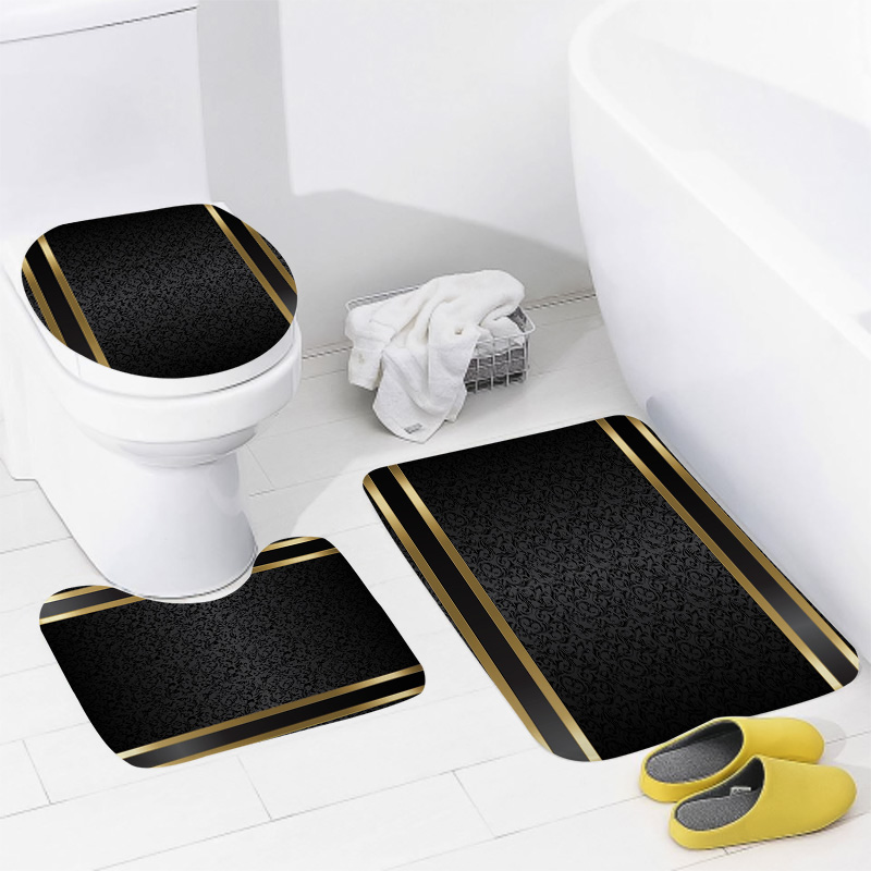 Juego de baño de lujo negro y  - Zara Home Bathroom Mat reseña y precio