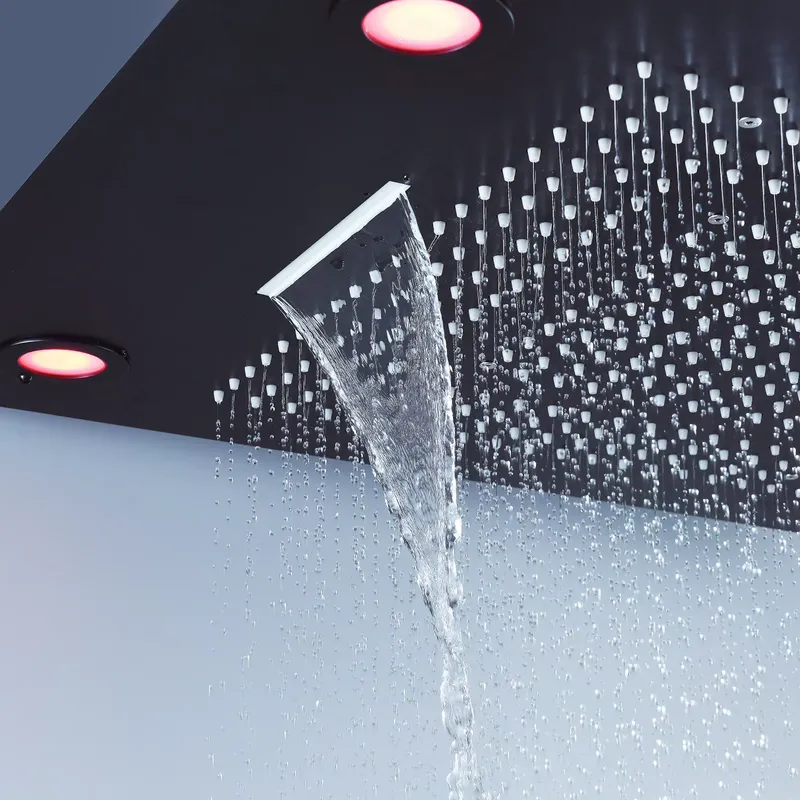 Conjunto de ducha negro con me - Shower Head Rain reseña y precio