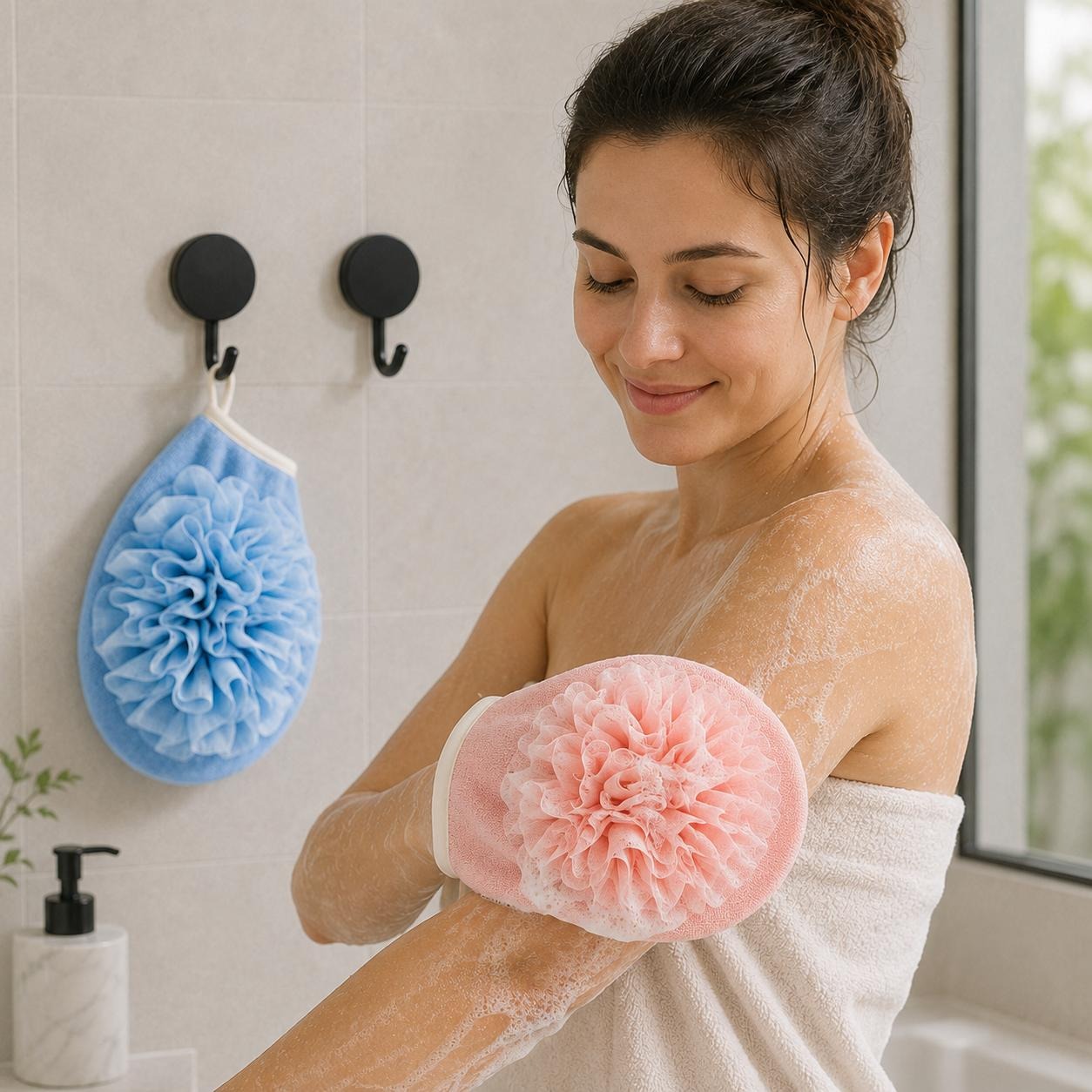 2 pares de guantes de baño + 2 - Home Bathroom Cleaning Kit reseña y precio