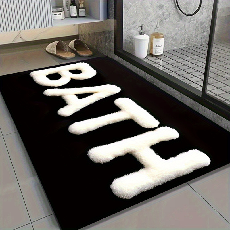 VIKAMA Alfombra minimalista de - Zara Home Bathroom Mat reseña y precio
