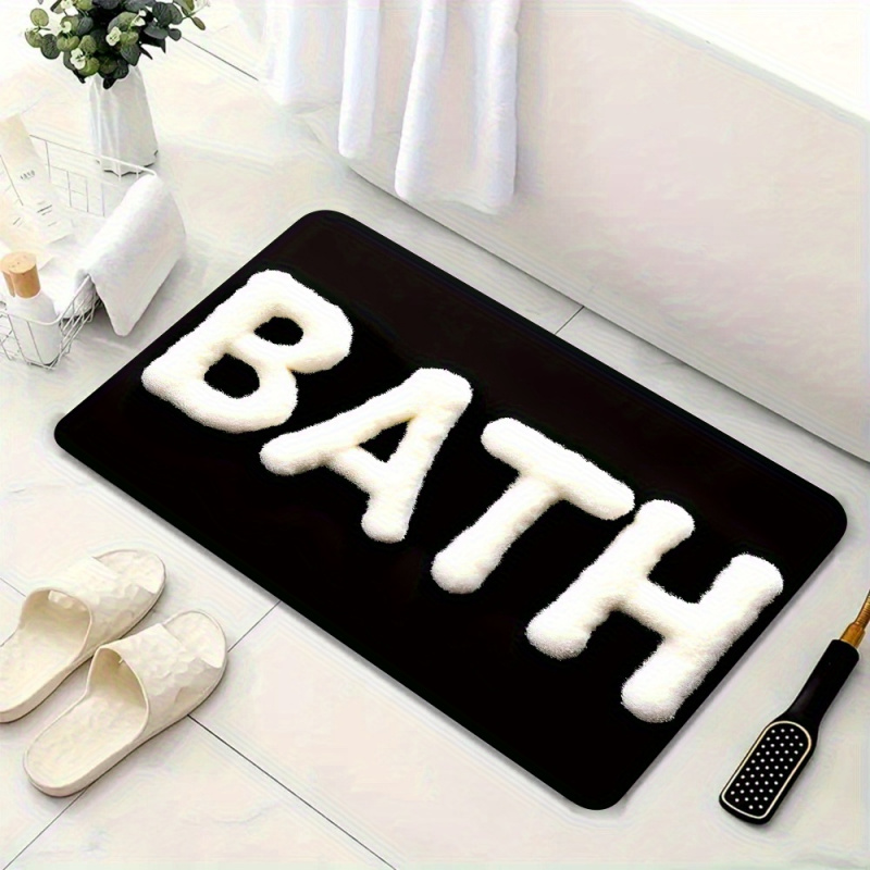 VIKAMA Alfombra minimalista de - Zara Home Bathroom Mat reseña y precio